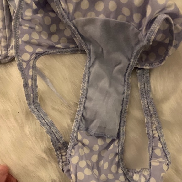 Vintage Maison LeJaby lavender polka dot set NWOT - Picture 6 of 8